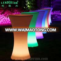 Modern lighted up 16color remore control wireless portable cocktail Bar KTV Cafe wedding led table