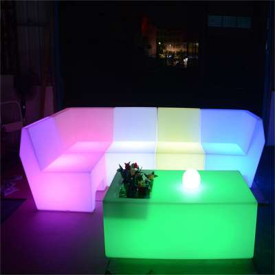 outdoor bar furniture sets/Led patio furniture/illuminated led sofa