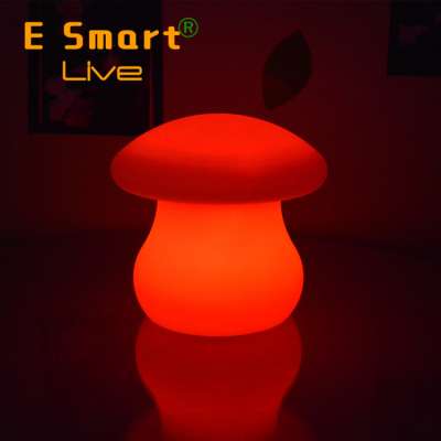 The shape of mushroom Led color changing battery operated led table lamp